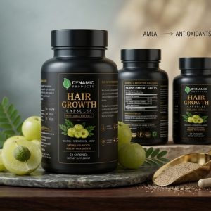 Dynamic Products Hair Growth Capsules with Amla Extract