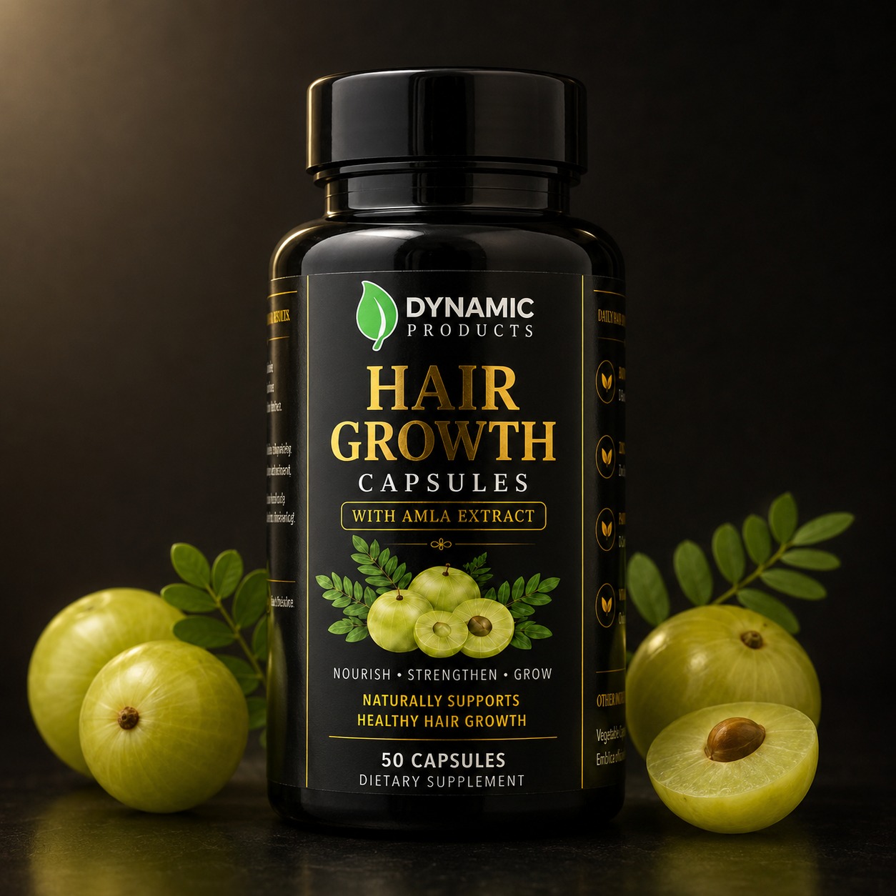Dynamic Products Hair Growth Capsules with Amla Extract - Image 5
