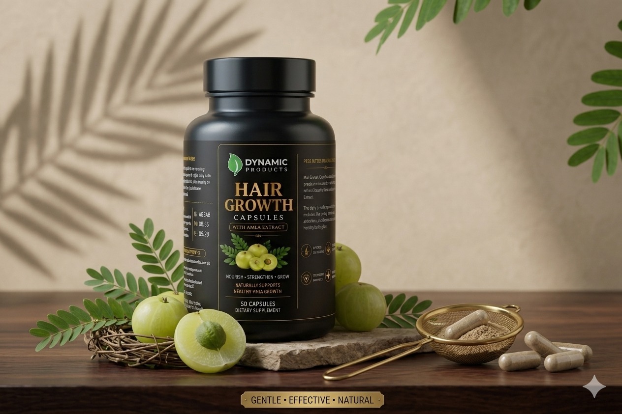 Dynamic Products Hair Growth Capsules with Amla Extract - Image 2